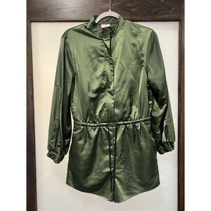 Hunter for Target Women's Long Sleeve Romper in olive green, Extra small